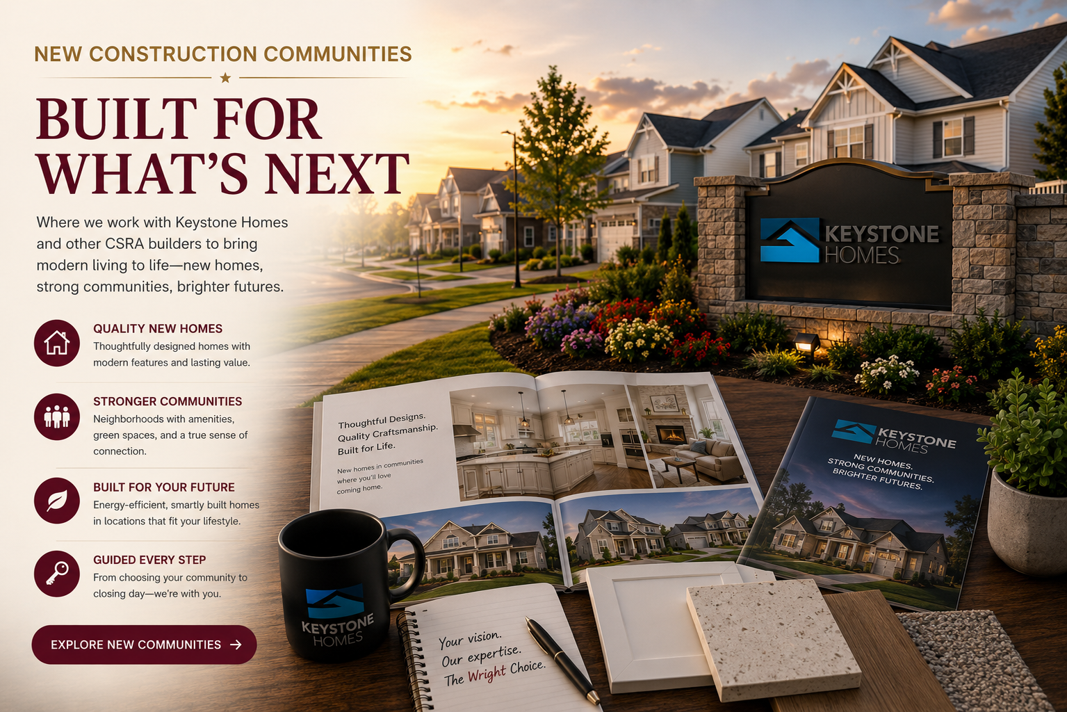 New-construction community and home-building guidance for Augusta and CSRA buyers